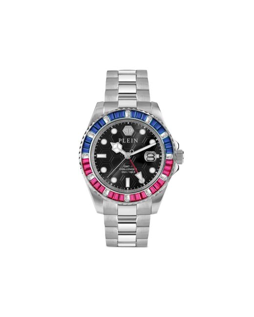 Philipp Plein Blue Gmt-I Challenger Baguettes 44Mm for men