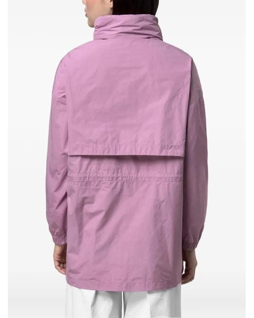 K-Way Purple Aubeline High-Neck Jacket