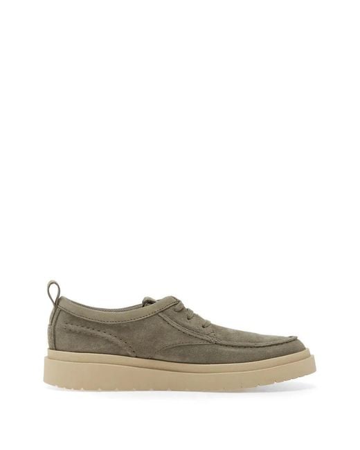 Clarks Green Suede Polden Sneakers for men