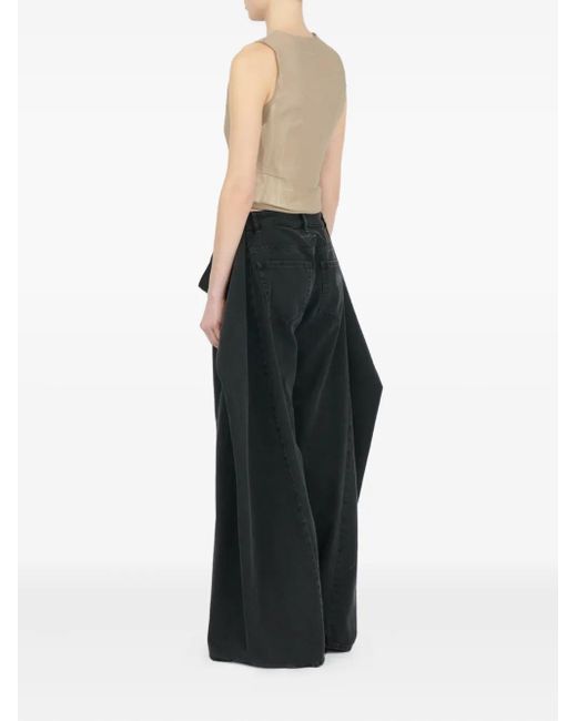 MM6 by Maison Margiela Natural Satin Button-Up Waistcoat