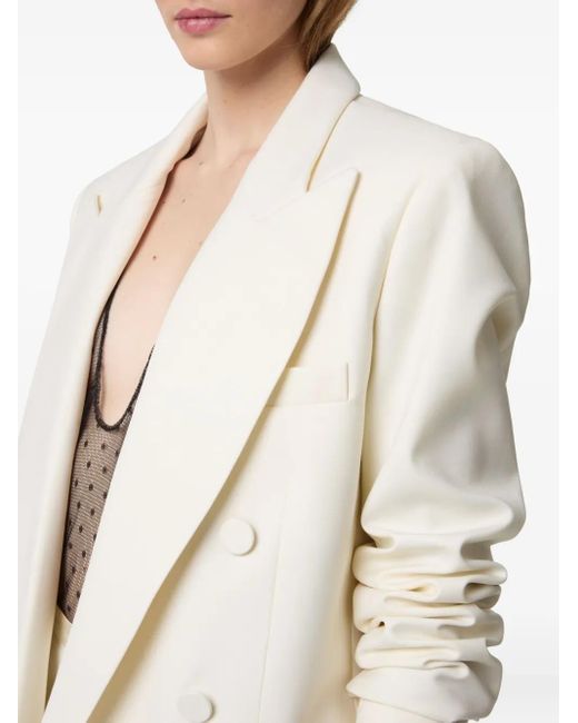 Nina Ricci White Double-Breasted Blazer