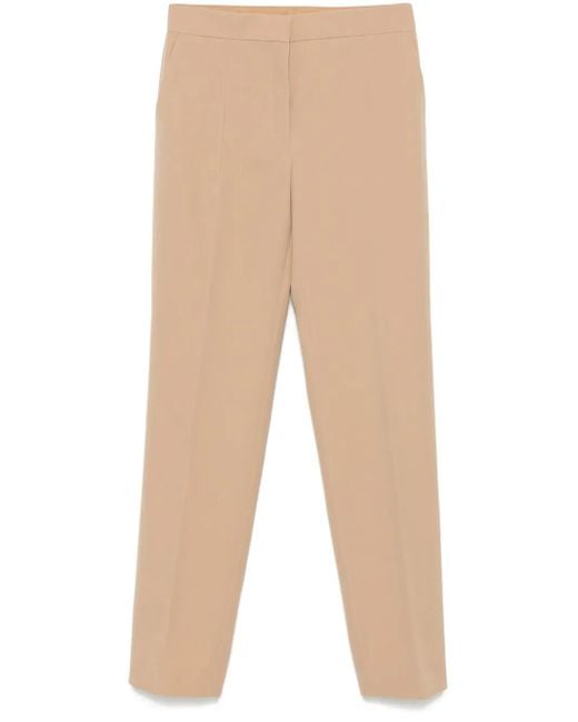 Pantalones con cierre de botón Jil Sander de color Natural