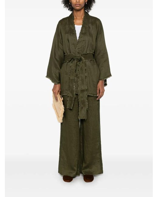 P.A.R.O.S.H. Green Linen Jacket