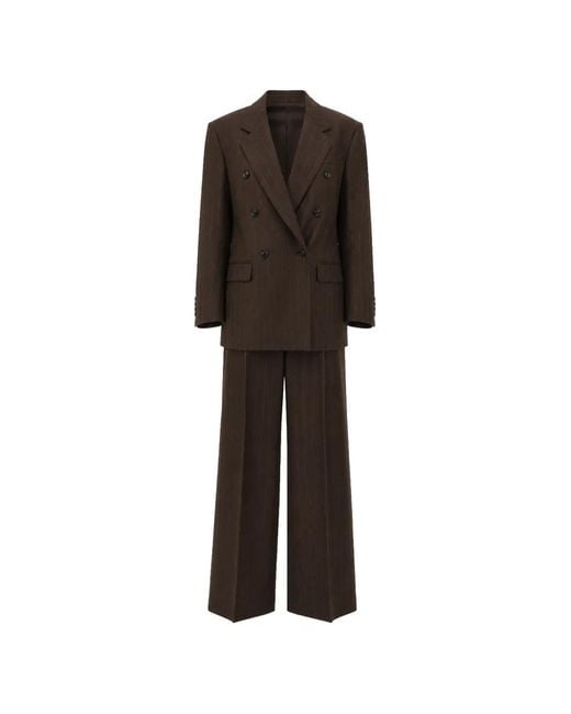 Tagliatore Black Pinstripe Double-Breasted Suit