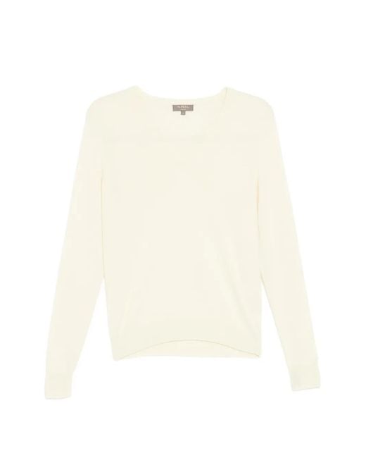 N.Peal Cashmere White Phoebe Sweater