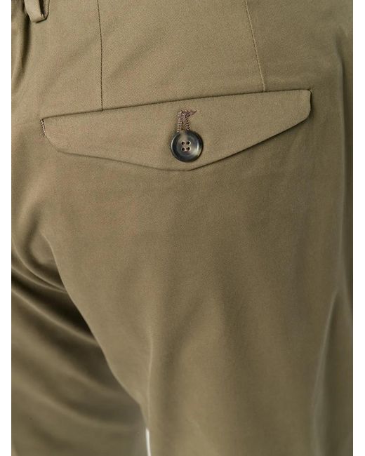 Dell'Oglio Gray Cropped Chino Trousers for men