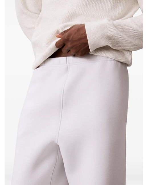 Calvin Klein Gray Logo-Embroidered Track Pants for men