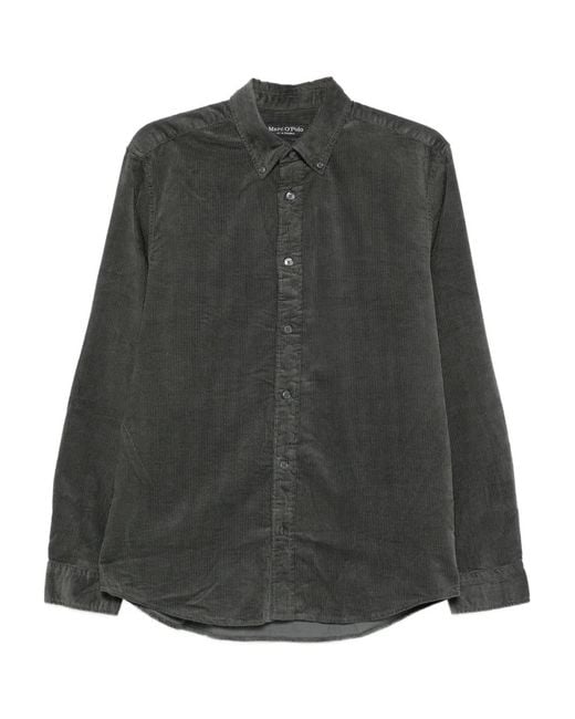 Marc O' Polo Gray Corduroy Button Shirt for men