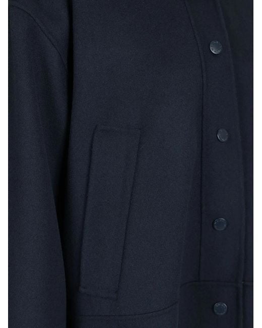 Weekend by Maxmara Blue Veste En Laine À Capuche