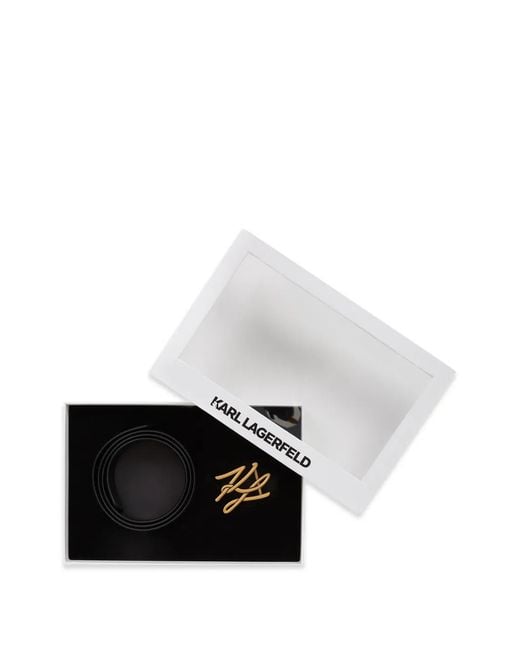 Karl Lagerfeld Black K/Autograph Belt