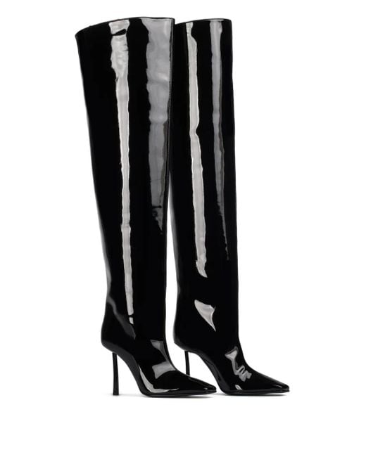 Le Silla Black 110Mm Vittoria Vinyl Boots