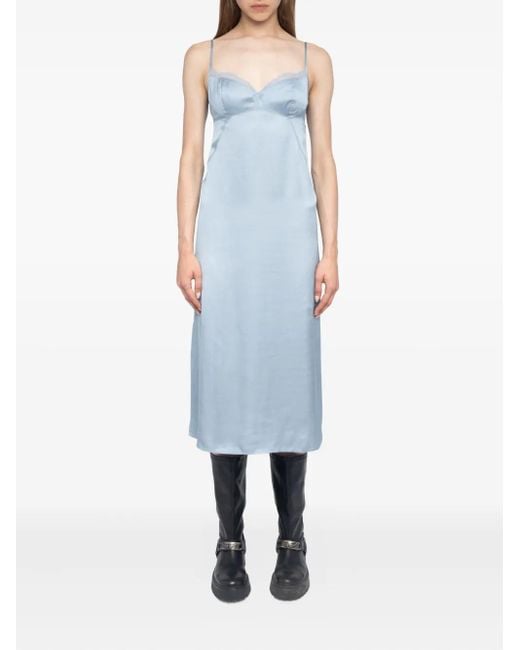 Zadig & Voltaire Blue Rialta Midi Dress