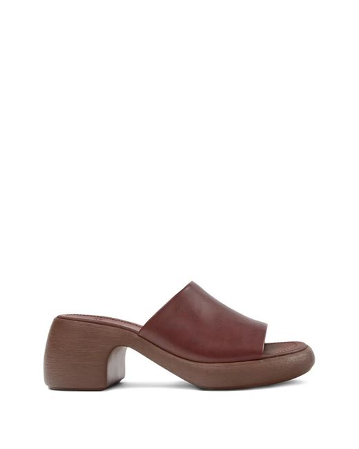 Camper Brown Thelma Leather Sandals