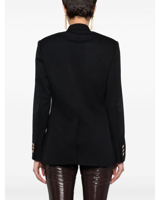 Versace Blazer Met Dubbele Rij Knopen in het Black