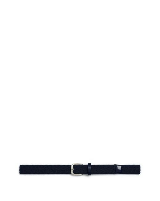 Fursac White Braided Belt for men