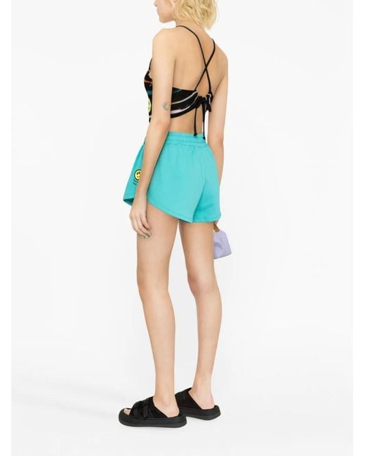 Barrow Black Stripe-Pattern Halterneck Top