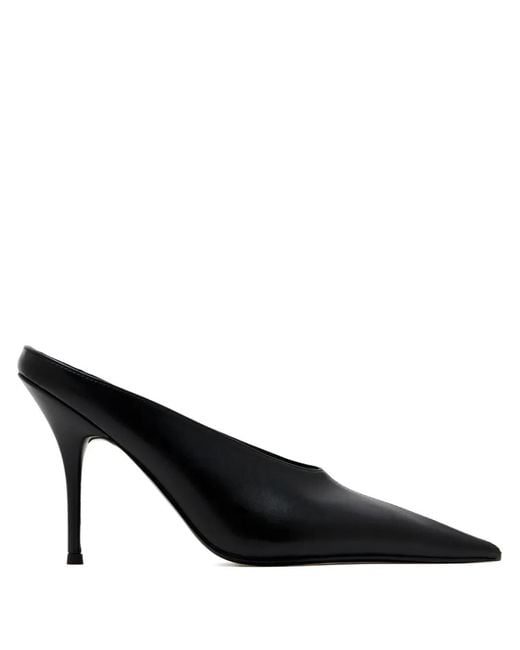 Femme LA Black Xaden Pointed-Toe Mules