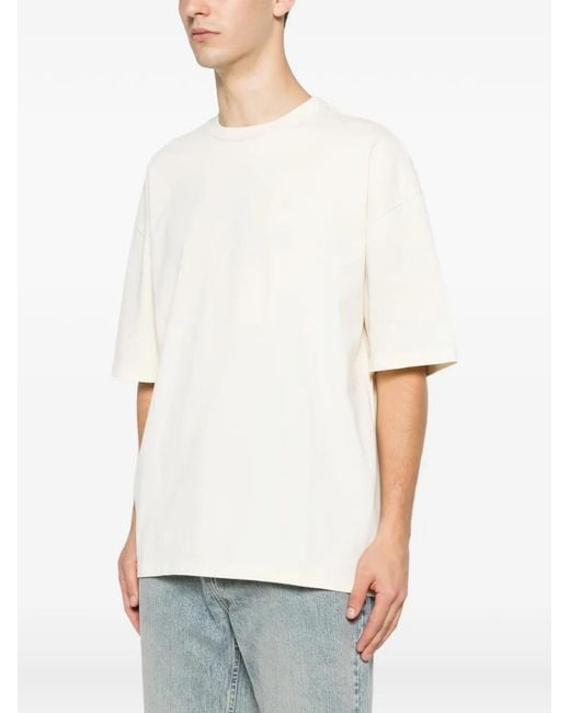 Amiri White Bandana-Patch Distressed T-Shirt for men