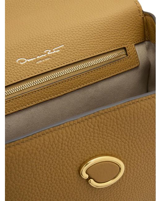 Oscar de la Renta Metallic Handtasche Mit Logo-Print