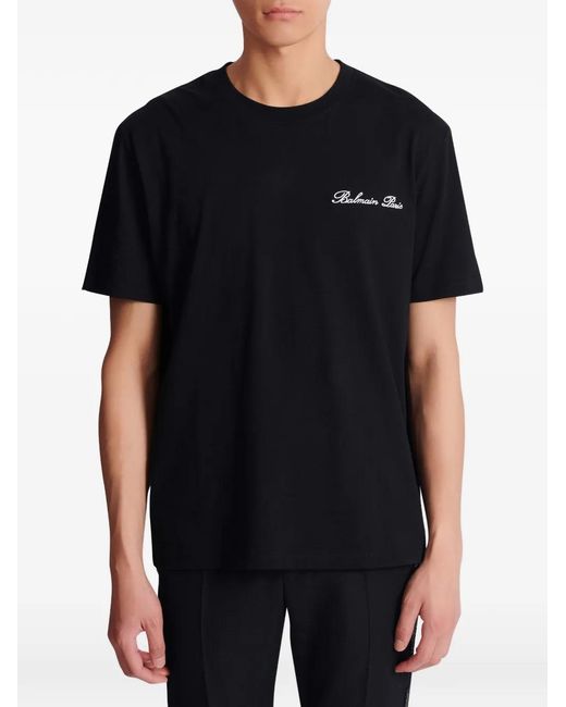 Balmain Black Iconic T-Shirt for men