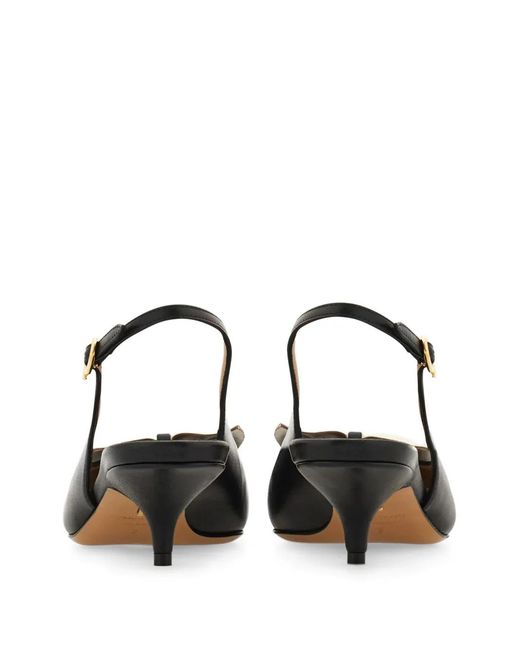 Ferragamo Black Soft Bow Slingbacks