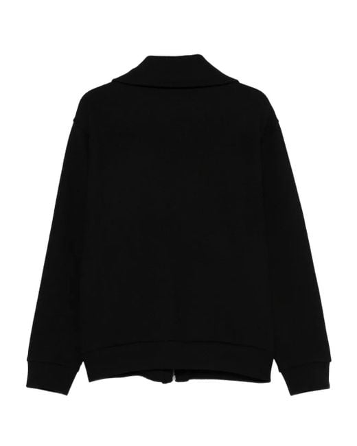Barena Black Zip-Front High-Neck Jacket for men