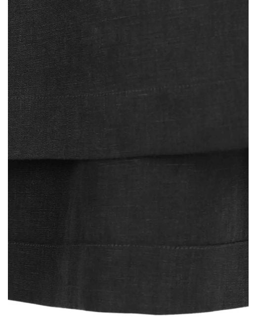 The Row Black Flared Sleeve Blouse