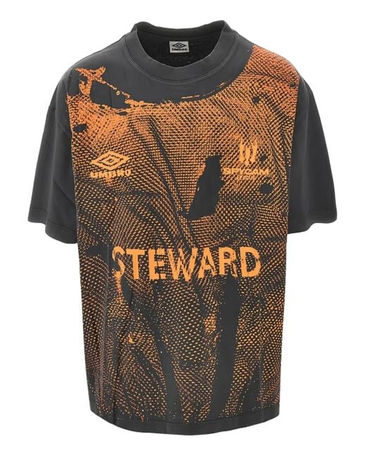 Umbro Gray Steward Printed T-Shirt for men