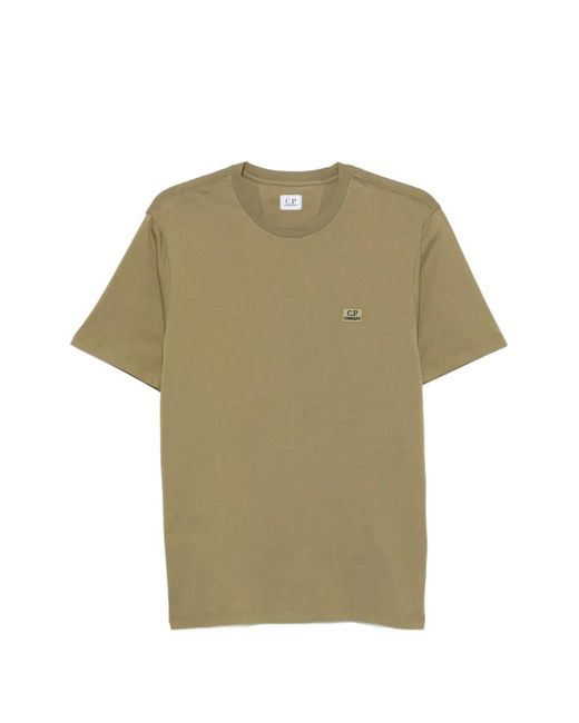 C P Company Green T-Shirt With Logo for men