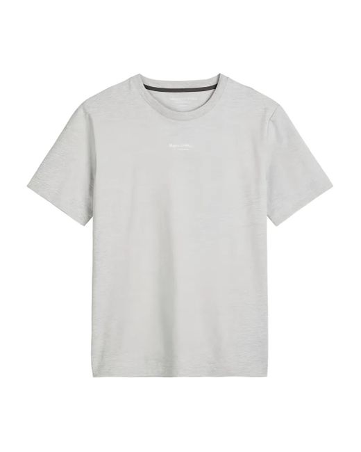 Marc O' Polo White Logo-Embroidered T-Shirt for men