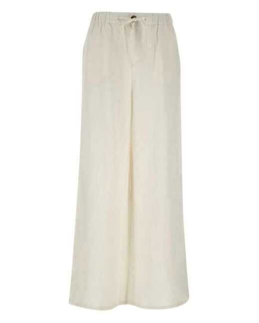 Sun 68 White Drawstring Trousers