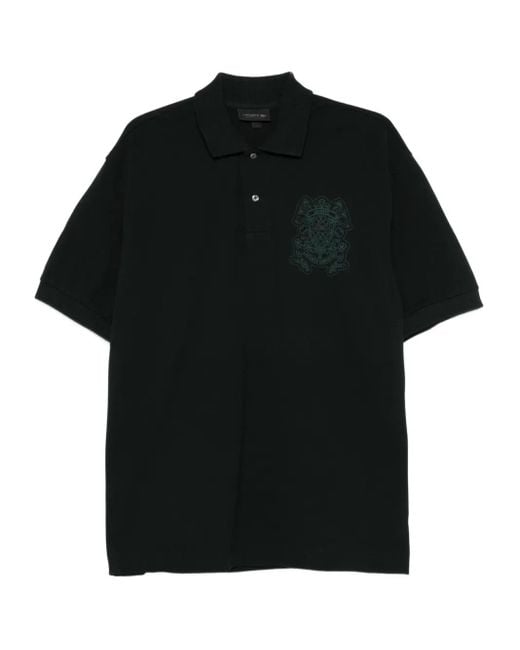 Lacoste Poloshirt Met Embleem-Detail in het Black