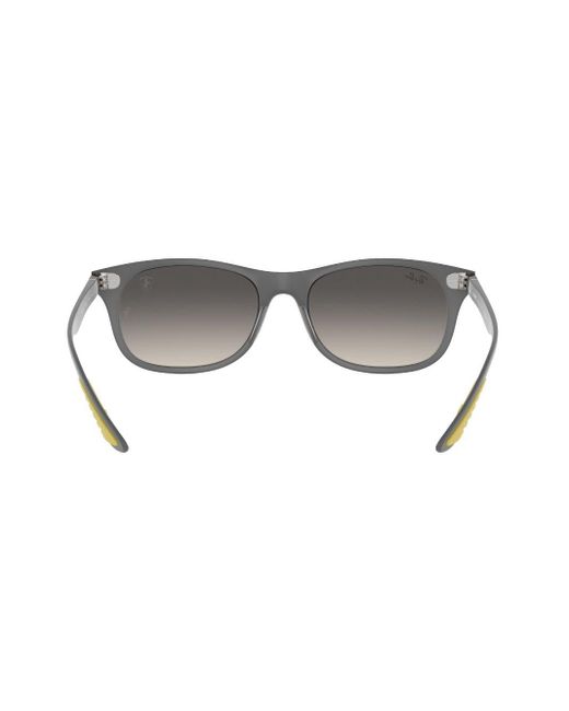 Ray-Ban Gray Scuderia Ferrari Collection Square-frame Sunglasses