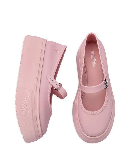 Melissa Soft Ballerina Platform Ballet Flats in Pink | Lyst
