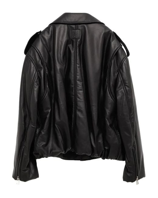 Loewe Black Zipped Belted Jacket for men