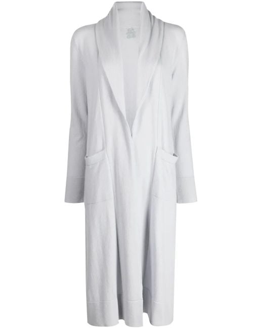 Teddy Cashmere White Venzia Open-Front Cashmere Cardigan