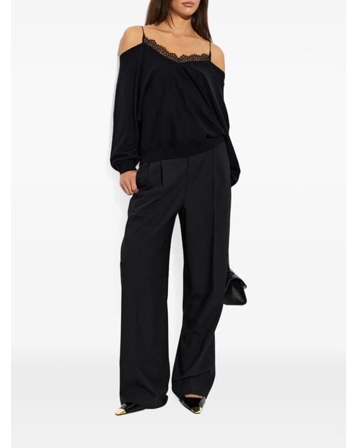 Furla Black Metal-Cap-Toe Slingback Pumps