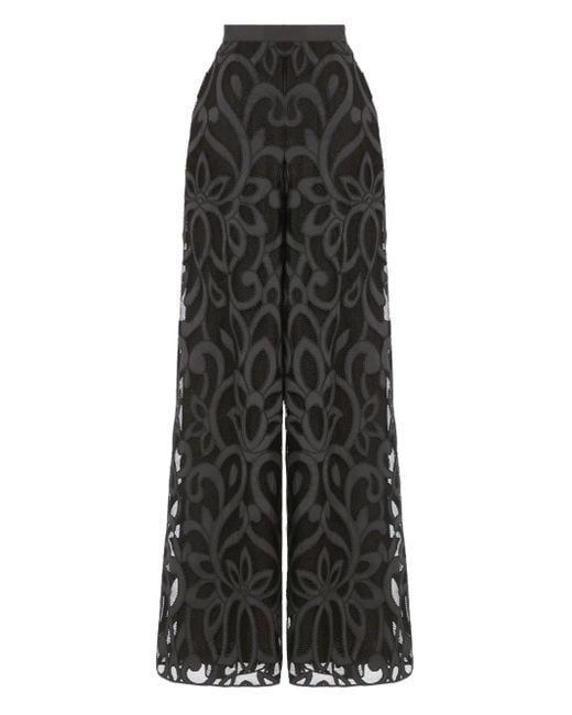 Temperley London フローラルレース パンツ Black