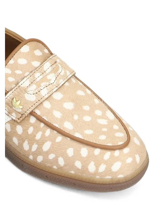 Adidas Natural Spezial Animal-Print Loafers