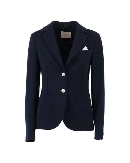 Chaqueta Slim Con Botones Circolo 1901 de color Blue
