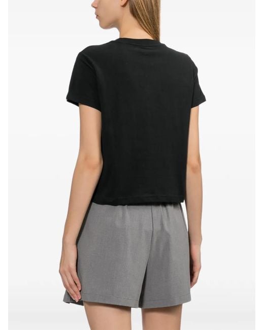 AAPE BY A BATHING AP Black Logo Embroidered T-Shirt