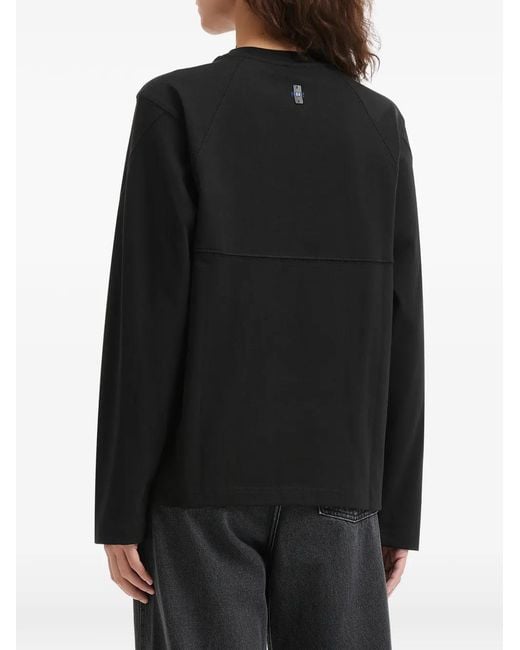 Adererror Black Logo Long-Sleeve Top