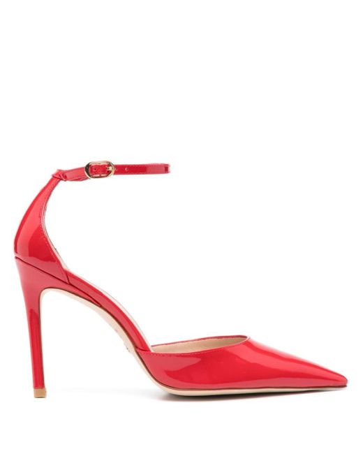 Stuart 100mm Leather Pumps