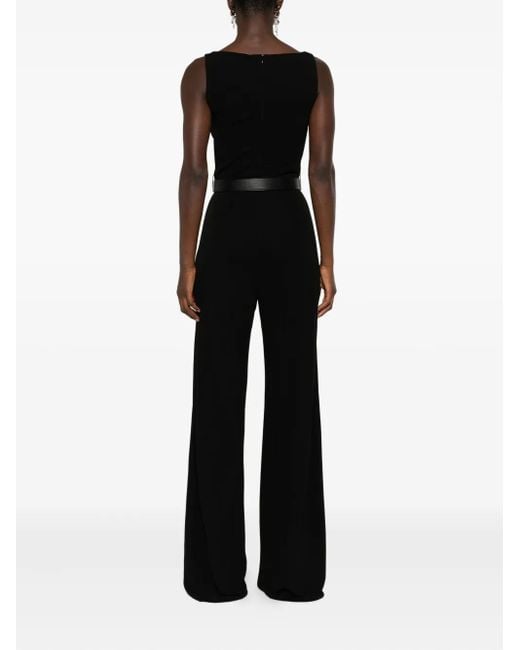 Max Mara Black Jumpsuit mit Gürtel