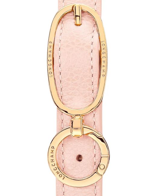 Longchamp Pink Le Foulonné S Grained-Leather Shoulder Bag
