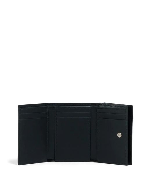 Marni Black Logo-Embroidered Leather Wallet