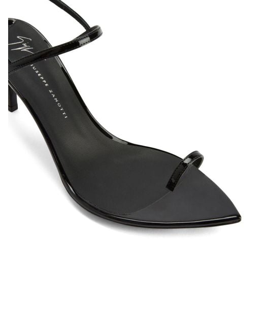 Giuseppe Zanotti Black Symonne 70mm Toe-strap Sandals