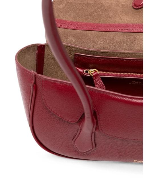 Polo Ralph Lauren Pink Small Blaze Leather Shoulder Bag