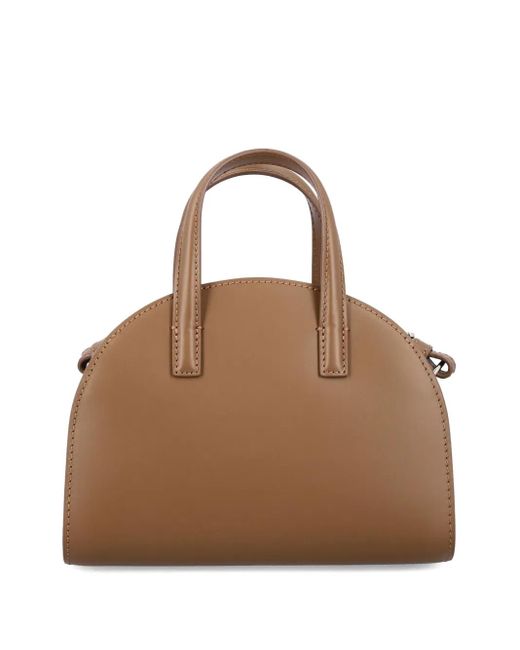 A.P.C. Brown Small Demilune Tote Bag