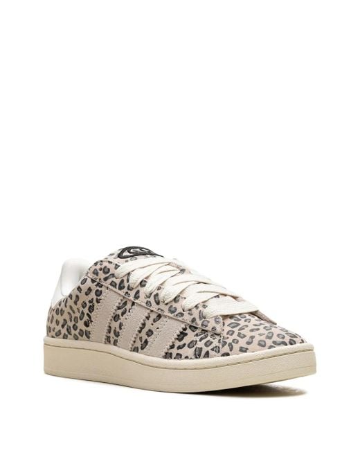 Adidas White Campus 00S "Leopard" Sneakers